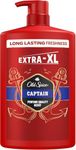 Old Spice Captain Men’s Shower Gel & Shampoo 1000ml, Multi-Use 3-in-1 Body-Hair-Face Wash, Long Lasting Freshness, Perfume Quality Scent, Deep Cleansing