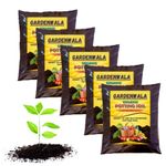 Gardenwala Potting Mix Soil For Plants- 25Kg Soil Less All Purpose Ready To Use Potting Mix 25 Kg Pack 5 Made With Vermicompost/Neem Cake/Potash/River Sand/Bone Meal