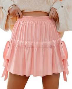 Uhiger Women Flowy Skirt Womens Pink Skirt Summer Skirt Skirt Athletic Women's Golf Skirts