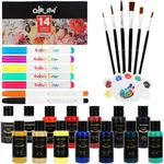 Colorful Fabric Paint and Fabric Markers Kits - 21 Colors Fabric Markers Fabric Paint Permanent for Clothes - Non-Toxic Fabric Paint and Pens for Personalizing Shirts Bags Hats Canvas and Textiles