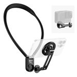 NEEWER Magnetic Neck Holder, Hands Free Neck Tripod Chest Mount Compatible with GoPro DJI Insta360 iPhone 15 Android, Neck Phone Holder for POV Video, GP16