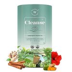 Wellbeing Nutrition Cleanse Tea | Herbal Tea for Healthy Detox, Improved Blood Circulation & Reduced Inflammation | Milk Thistle, Dandelion, Turmeric, Hibiscus (20 Pyramid Tea Bags)