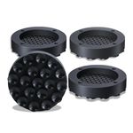 ILZAR 4PCS Anti Vibration Pads for Washing Machine with Strong Adsorption Suction Cup, Non-Slip Rubber Stabilizer Support Feet Mat for Washer and Dryer Machine