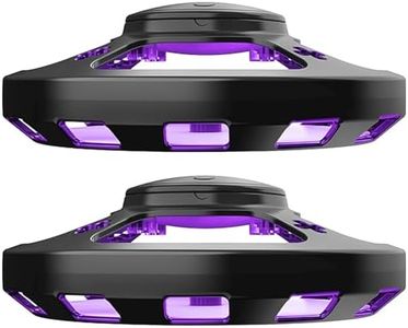 Flea Traps For Home, 2PCS 4 Modes Flea Trap Odorless Flea Silent Multifunctional Insect Trap Treat-ment for House with Light Bulbs Lightly Sticky Dome Flea Trap Flea Catcher Light Trap (Black)