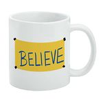 GRAPHICS & MORE Ted Lasso Believe Sign Ceramic Coffee Mug, Novelty Gift Mugs for Coffee, Tea and Hot Drinks, 11oz, White