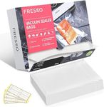 FRESKO Vacuum Sealer Bags 15x25cm 100 Count,Textured Vacuum Food Sealer Bag,Thick Embossed PreCut Bags | BPA Free | for Sous Vide Cooking and Food Storage Withstands Freezing, Boiling and Microwaving