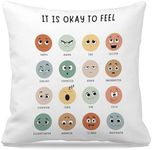 Nogrit Counseling Office Must Haves Throw Pillow Cover, Calming Corner, Mental Health Pillowcase Decor for Home Kids,Mental Health Counselor Gifts, Calming Corner Pillow Covers 18x18-890