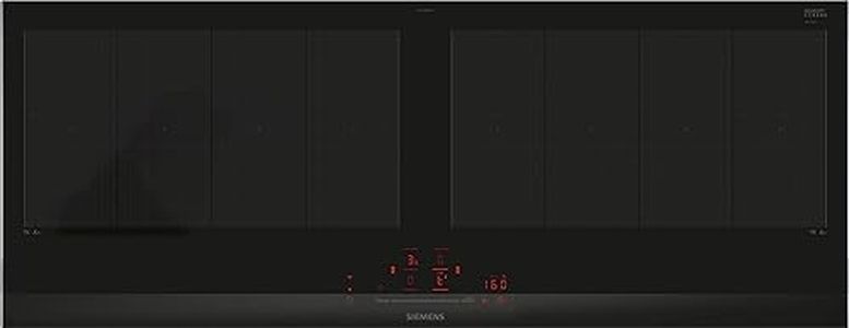 Siemens EX275HXC1E iQ700, Smartes Induktionskochfeld, 90 cm, Schwarz, Mit Rahmen aufliegend, varioInduktion, TouchSlider, Bratensensor Pro - Braten ohne Anbrenngefahr
