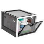 Lockable Box, Lockable Medicine Box, Medicine Storage Box with Lock, Medication Lockable Container, Lockable Storage Bin Organiser for Fridge Food, Snacks, Electronics, Phone, Tablet Jail, Home Safety