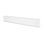Stelpro Bella Baseboard Heater - 1000W (750W)/ 240V (208V) - Measures 48 3/8" x 2 9/16" - Silent Comfort For Rooms Up To 100 Sq Ft - High-End Finish With Curved End Caps, White (BA1002W)