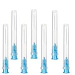 Pack of 100pcs 23G x 1-1/4" (32mm) Stainless Steel Delivery Tube for Refill Liquids, Individually Packed, Refill Tubes for Industry, Science Laboratories, Household, Hobby, Liquid Oil, Glue, Refills