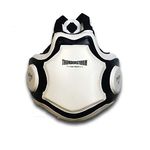 DHUA Professional Sports/Martial Arts Chest Protector, Chest & Belly Protector Body Armor Body Pad Body Protector for Boxing Muay Thai Martial Arts Training (White)