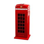 Large Telephone Booth Money Box Coin Die Cast Piggy Bank London Souvenirs Red Telephone Box Money Bank Made of Die Cast Metal