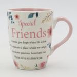 Friend Mug Gifts for Friends Presents Thoughtful Gifts for Special Friends Cup Quality Bone China Mug Floral Sentimental Verse Birthday Christmas Best Friends