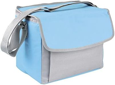 Amig - Nevera Portátil Isotérmica Azul y Gris para Alimentos y Bebidas | Flexible y Lavable | Adecuado para Picnics, Viajes o Excursiones | Fácil de Limpiar, Cómoda y Resistente - Capacidad 10 litros