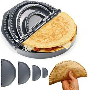4-In-1 Tortilla Sealer (4/6/8/10 Inch) – Multi-Size Tortilla Crimper & Quesadilla Maker Set – Manual Tortilla Presser And Sealer Tool For Burritos, Wraps, Tacos, Quesadillas