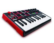 Akai Professional MPK Mini MKII | 25-Key Portable USB MIDI Keyboard With 8 Backlit Performance Pads, 8-Assignable Q-Link Knobs & A 4-Way Thumbstick