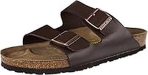 Birkenstock ARIZONA Birko-Flor Wide, Men's Sandals, Brown (DARKBROWN), 9.5 UK (44 EU)