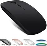 KLO Rechargeable Bluetooth Mouse for MacBook/MacBook air/Pro/iPad, Wireless Mouse for Laptop/Notebook/pc/iPad/Chromebook (Black)