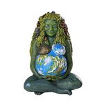 Pacific Giftware Millennial Gaia Mother Earth Goddess Statue by Oberon Zell 7 Inch Tall (Colored)