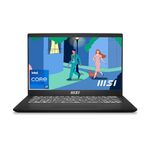 MSI Modern 14, Intel 12th Gen. i7-1255U, 36CM FHD 60Hz Laptop (16GB/512GB NVMe SSD/Windows 11 Home/Intel Iris Xe Graphics/Classic Black/1.4Kg), C12M-459IN