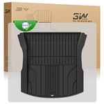 3W Boot Liner for Tesla New Model 3 2024 2025 2026 Highland, TPE All Weather Custom Fit Tesla Model 3 Cargo Liner, Dog Friendly Trunk Mat, Waterproof Anti-Slip, Easy to Clean Car Accessories