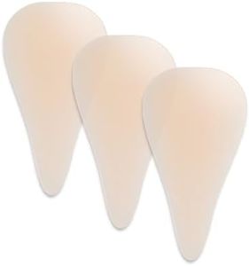 3PCS Camel Toe Pad Concealer Silicone Seamless Invisible Silicone Guard Reusable for Women Leggings Swimwear (L)