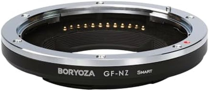 BORYOZA GF-NZ Auto Focus Adapter Compatible with Fujifilm G Mount Lens to Nikon Z Mount Cameras