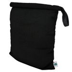 Planet Wise Roll Down Wet Diaper Bag, Black, Large