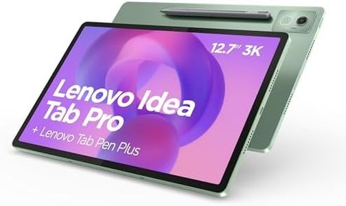 Lenovo Idea Tab Pro - Tablette Tactile, IA intégrée 12.7'' 3K, 144Hz (MediaTek Dimensity 8300, 8Coeurs, RAM 8Go, UFS 4.0 128Go, Android 14, Wifi6E + Bluetooth) Tab Pen Plus - Vert