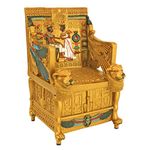 Design Toscano King Tut Golden Throne Treasure Box, Full Color