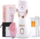 Phogalo Facial Steamer Spa Kit - Professional Nano Ionic Warm Mist for All Ages Women & Men - Pore Cleaner That Detoxifies, Cleanses and Moisturizes - Spa Quality