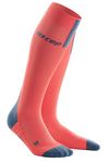 CEP - RUN SOCKS 3.0 for men | Compression sock with millimetre-precise pressure in coral/grey, size V