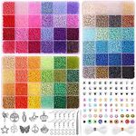 QUEFE 14400pcs 72 Colors, 3mm Glass