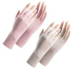 Women Fingerless Gloves Summer UV Protection Gloves Cool Ice Silk Gloves Sun Block Driving Gloves Unisex