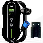 PME Portable EV Charger 7.2kW for Cars, 6m Cable, Large LCD, Adjustable Current, 32A (1 Phase), All in-Built protections | Model: HyperCharge, IP67 Waterproof (7.2kW)
