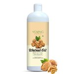 Young Chemist Edible Walnut Oil Cold Pressed - 1 Litre, Pure, Natural Oil for Healthy Cooking, Hair and Skin Care