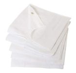 ans Unisex Nappy Cloth Set Of White Soft Pure Cotton And Highly Absorbent (70X70 Cms) (48 Pc Nappy Cloth White)