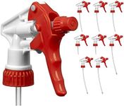 Decony Heavy Duty Replacement Trigger Sprayer Nozzles Industrial and Commercial Cleaning Chemical Resistant for 16oz / 32oz Spray Bottle W/Adjustable 9.25" Dip Tube for 28/400-12 pc.