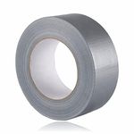 381 Gaffer Tape 10M Waterproof Silver Grey Permanent Adhesive Strong Reliable Duct Tape Ideal Construction Bonding Tasks Multipurpose Super Sticky Cloth Surface Materials(1Pc)