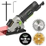 GALAX PRO 480W Circular Saw, 3500 RPM Maximum Cutting Depth of 28.5mm, Three Pieces of 85mm Saw Blades, Equipped with Laser Guide Rails, Suitable for Cutting Wood, PVC and Other Materials