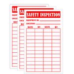 Top label Safety Inspection Tag,5x3 Inch Check Record Vinyl Sticker Label,200 Pcs Per Pack