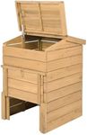 Goplus Solid Wood Compost Bin, 48 G
