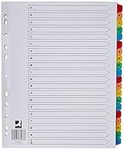 Q-Connect 20 Part A-Z Index Extra Wide Reinforced Multi-Colour Tabs