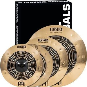 Classics Custom Dual Complete Cymbal Set Box Pack, Dark and Brilliant Finish — MADE IN GERMANY — Great for Rock, Metal and Fusion, 2-YEAR WARRANTY
