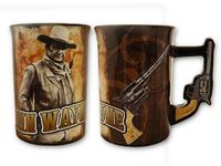 John Wayne Mug with Pistol Handle