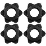 TINGDUANJIAN 4 PCS Dumbbell Hex Nut Spinlock Collar Spin Lock Screw Nuts Dumbbell Barbell Bar Clips for Weight Lifting