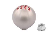 XtremeAmazing Aluminum Round Ball 6 Speed Manual Gear Stick Shift Shifter Lever Knob M10 x 1.5 Thread Screw Adapter Nuts for FD2 RSX FA5 FG2 FB6 S2000 Type-R