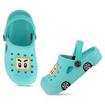 SMARTOTS Kids Flip Flops for Boys and Girls, Car Design Stylish Eva Sandals for Boys and Girls for Everyday Use, Color-Sea Green, Size-8C