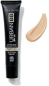 Alma Secret Urban BB Crema SPF 20 para todo tipo de pieles. Tonos Medium & Warm - Ecocert Cosmos Natural– 40 ml. (Medium)